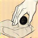 Elegant hand placing a vintage watch onto a velvet cushion, signifying a conscious and responsible luxury choice.